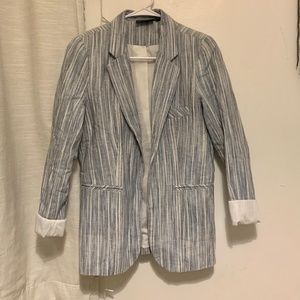 Blue Striped Blazer